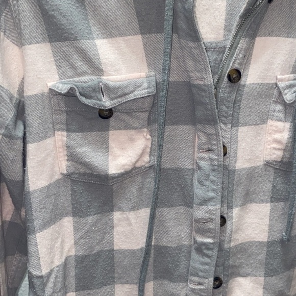 Hollister flannel hoodie - Picture 2 of 5